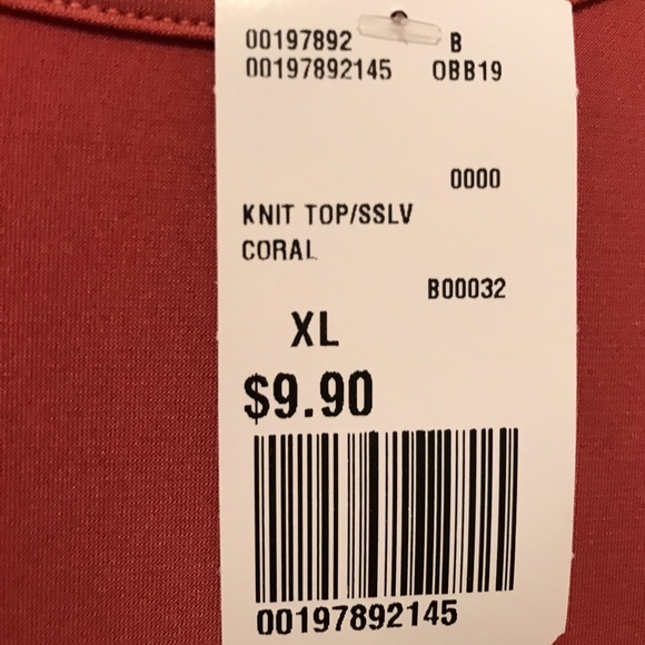 NWT Forever XXI Dark Coral top, size XL - Picture 3 of 3